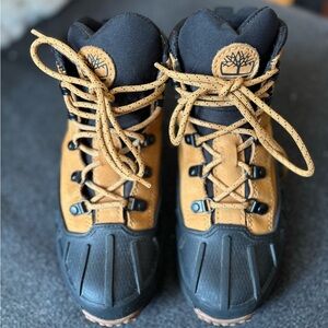 Timberland Kids Brown and Black Adventure Boots